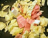 春キャベツとベーコンのミルクパスタ♪作り方3写真