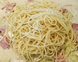 春キャベツとベーコンのミルクパスタ♪作り方5写真