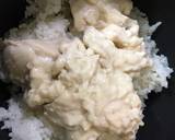 グラタン缶で簡単！豆乳チーズリゾット♪作り方2写真
