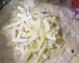 グラタン缶で簡単！豆乳チーズリゾット♪作り方4写真