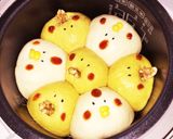 炊飯器でニワトリとヒヨコのちぎりパン作り方4写真