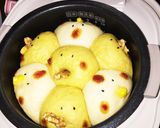 炊飯器でニワトリとヒヨコのちぎりパン作り方5写真