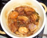豚バラ肉とゆで卵の煮物（元宝肉）作り方5写真