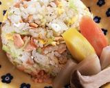 スモークサーモンとキャベツのチャーハン作り方5写真