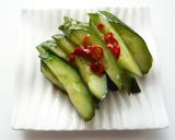 中華風甘酸っぱいきゅうりの漬物　酸辣黄瓜作り方3写真