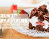 チョコレートワッフルの苺サンド作り方18写真