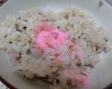 桜の花の炊き込みご飯　八穀入り作り方5写真