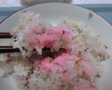 桜の花の炊き込みご飯　八穀入り作り方7写真