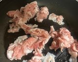 豚バラと茄子のトマト炒め作り方1写真