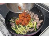 納豆とズッキーニの豚キムチ炒め★動画あり作り方12写真