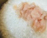 やさしいおかゆ●鶏胸肉と卵白の白いお粥作り方2写真