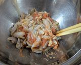 みるみる酒が減る生貝ひもの明太大葉和え作り方2写真