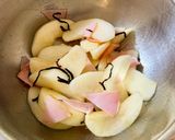梨とハムの塩昆布サラダ☆粗挽き黒コショウで!作り方3写真