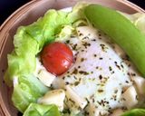 蒸篭で春キャベツのイタリアン風巣ごもり卵作り方4写真