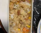 レンジ簡単味噌焼きそば味オムライス弁当作り方8写真