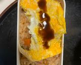 レンジ簡単洋風スタミナ丼味オムライス弁当作り方13写真