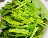 ほうれん草と鶏肉の簡単炒め物作り方1写真