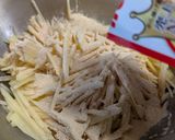 から揚げ粉DE千切りポテト焼き作り方2写真