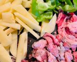 ジャガイモとピーマンのあっさり牛肉炒め作り方2写真
