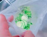 ＊ズッキーニとサラダチキンの梅ごま和え＊作り方3写真