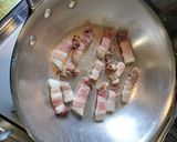 パンチェッタとキャベツのトマトパスタ作り方5写真