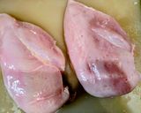 基本の☆茹で鶏＆大葉ソース作り方1写真