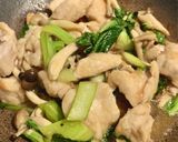 鶏むね肉とちんげん菜のとろっと炒め作り方7写真
