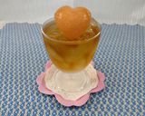 冷たい🩷白桃ジャム氷入りウーロン茶🍑✨作り方8写真