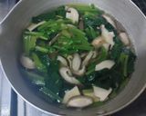 ほうれん草と椎茸の鶏ガラだしスープ作り方4写真