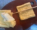 【お弁当用】餃子のタネでつくる油揚げの肉詰め作り方2写真