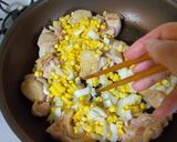 鶏ももと生とうもろこし玉ねぎ炒め　作り方5写真
