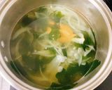 ハムと天かすと玉ねぎのみそ汁作り方5写真