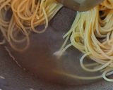 グリーンアスパラの釜玉バター醤油パスタ作り方8写真