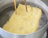 みず菜と油揚げの含め煮作り方1写真