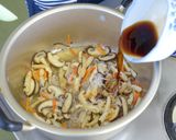 みず菜と油揚げの含め煮作り方5写真