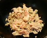 野沢菜と豚肉のコチュジャン炒め作り方3写真