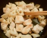 マヨ鶏胸肉とレンコンの簡単筑前煮風作り方5写真