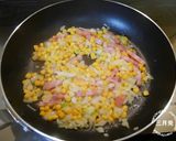簡単♪コーンたっぷりクリームスープパスタ作り方2写真