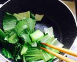 【 チンゲン菜と豆腐のスープ♪】作り方1写真