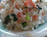 10分朝ご飯♪いつもの塩鮭で簡単ピラフ風作り方4写真