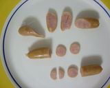 ソーセージでかわいい動物達♪キャラ弁に！作り方1写真