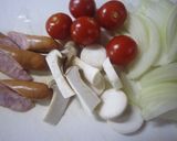 もち麦で雑炊(トマトスープ仕立て)作り方2写真
