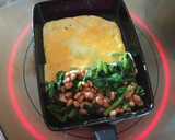 納豆とほうれん草の胡麻和えのオムレツ作り方3写真