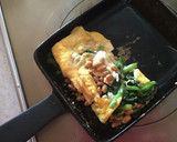 納豆とほうれん草の胡麻和えのオムレツ作り方4写真