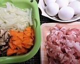 節約★アレンジ★鶏→豚【ふわとろ他人丼】作り方1写真