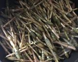春です！つくしの炒め物作り方3写真