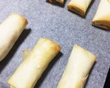 簡単!たらことささみの春巻き作り方4写真