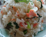 10分朝ご飯♪塩鮭1切れでちらし寿司風作り方5写真