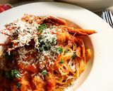 本格♪濃厚♡海老のトマトクリームパスタ作り方14写真