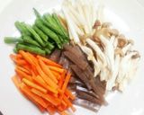うどと豚肉の五目塩きんぴら作り方1写真